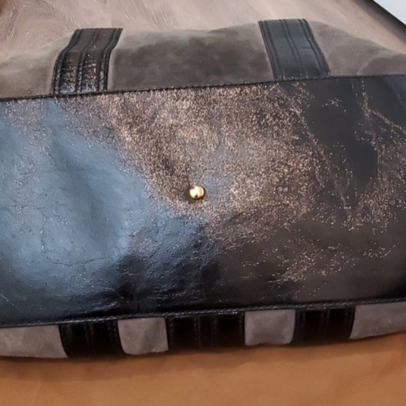 EUC GUCCI Suede Aviatrix Boston Satchel Handbag - Picture 5 of 8